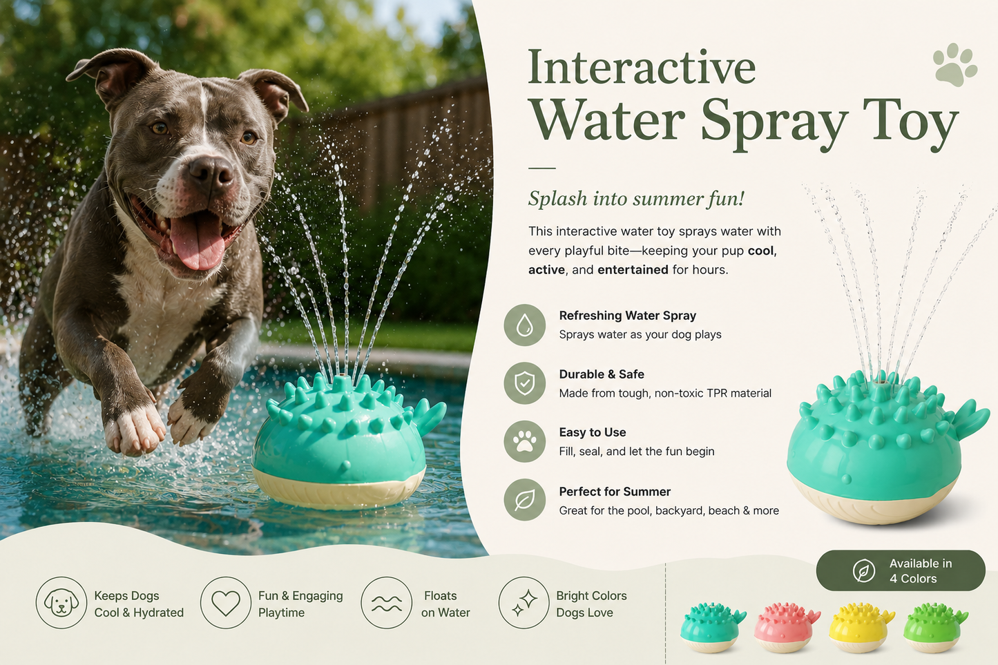 Interactive Water Spray Toy
